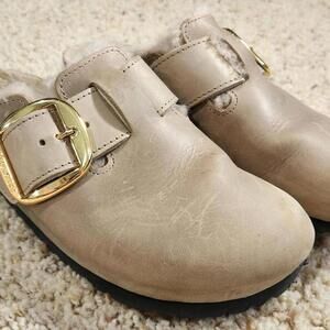 NEW Birkenstock Boston Big Buckle Shearling Clog Size 8